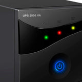 Woxter UPS 2000 VA - Sistema de alimentación ininterrumpida (SAI)(2000VA/1200 Watts, Autonomía Aprox 20-30 Minutos), Color Negro