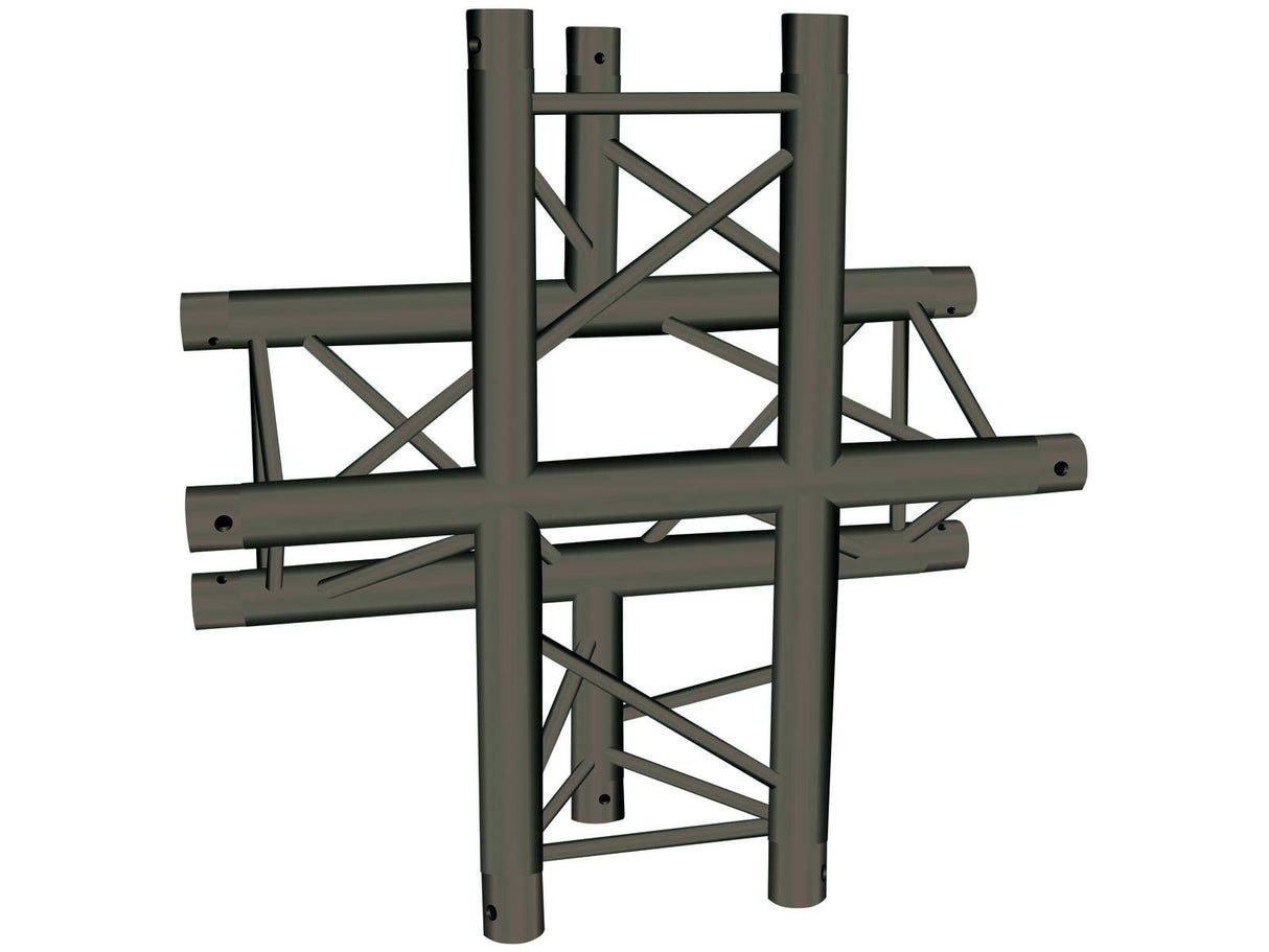 Alutruss - Ángulo de Cruz, para Truss Americana, 4 vías, Negro, Trilock S-PAC-41