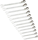 Juego de llaves de carraca HAZET 606N/12 I 12 piezas, en caja de plástico con sistema de seguridad, ancho de llave: 8 - 19 I juego completo para manejo manual