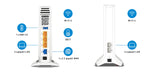 FRITZ!Mesh Set Internacional (FRITZ!Box 4060 y FRITZ!Repeater 3000 AX), WiFi 6 Tribanda con hasta 6 Gbps (2.400 Mbps + 2.400 Mbps + 1.200 Mbps), 2,5 WAN Gigabit, Interfaz en Español