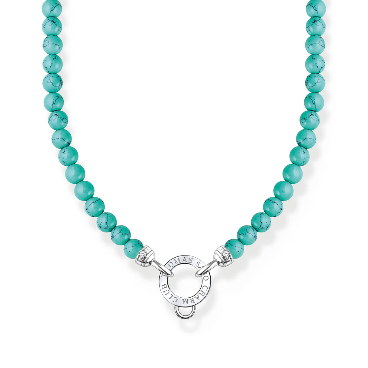 THOMAS SABO Collar con perlas azules plata chapada en oro KE2187-405-17, 40,00, Plata esterlina, No es una piedra preciosa