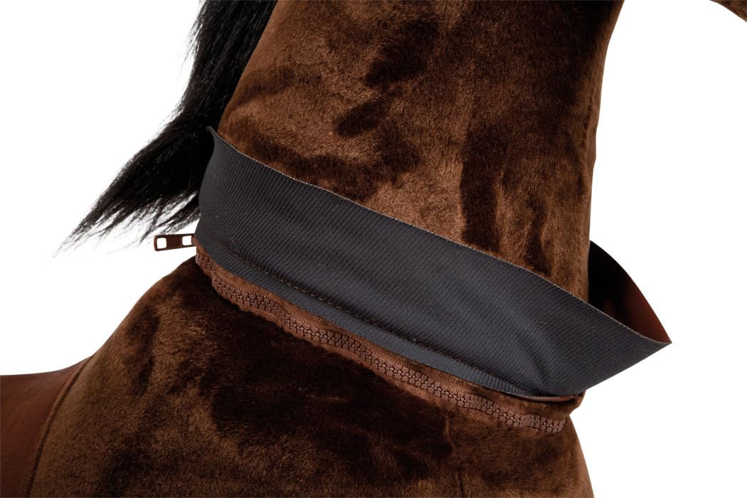 small foot Caballo de Montar con Ruedas de Felpa, Caballito de Juguete, hasta 50kg, para niños a Partir de 5 años, 12462