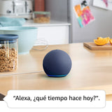 Echo Dot (Última generación) | Altavoz inteligente wifi y Bluetooth con Alexa, con sonido más potente y de mayor amplitud | Azul marino