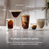 De'Longhi Dedica Duo EC890.M, Máquina Café Barista con Bomba, Espresso y Cold Brew, Máquina Café Manual con Varilla Vapor LatteArt, 15cm Ancho, 2 Espresso, Pantalla Táctil, Taza hasta 13 cm, Metal