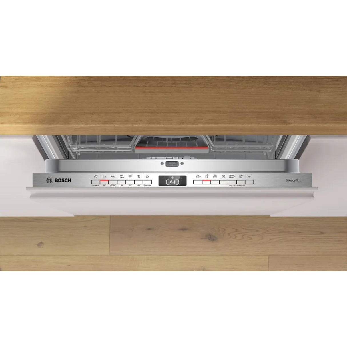 Bosch - Lavavajillas integrable, 60 cm. de ancho, Serie 2, Home Connect, Extra Secado, Blanco, SMV2ITX09E
