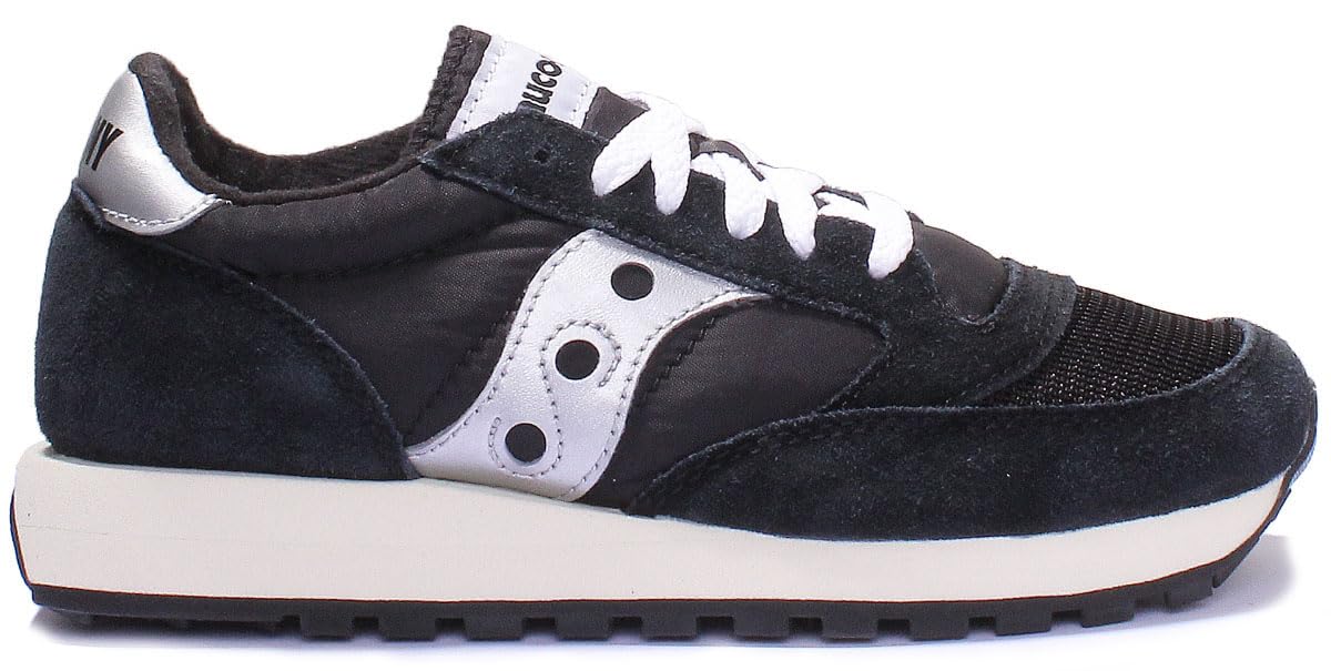 Saucony Jazz Original Vintage, Scarpe da ginnastica Uomo, Black Silver White, 40 EU