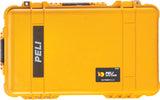 Peli 1510 Maleta rugerizada con asa Extensible y Ruedas de Alto Rendimiento, IP67 estanca e Impermeable al Polvo, 27L de Capacidad, Fabricada en Alemania, con Espuma, Color Amarillo (1510-000-240E)