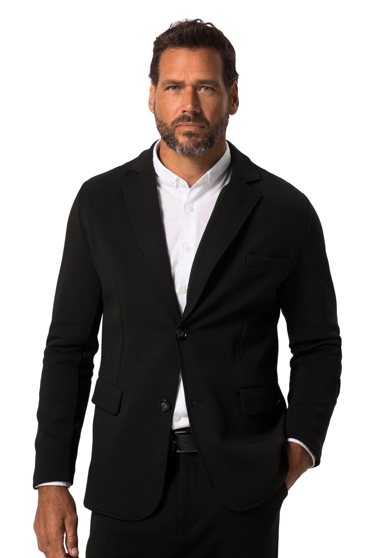 JP 1880 Americana Sport, New York, FLEXNAMIC®, ejecutiva, Traje de Dos Piezas, hasta la Talla 8 XL Negro 4XL 821035100-4XL