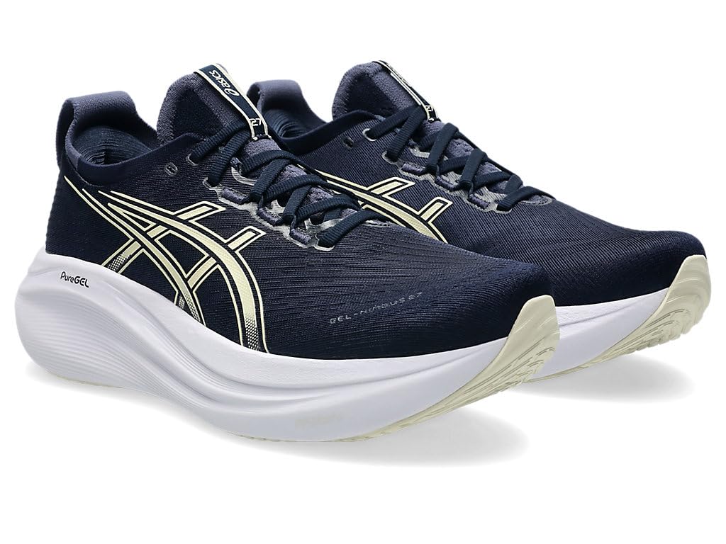ASICS Gel-Nimbus 27, Sneaker Hombre, Midnight Vanilla, 44.5 EU