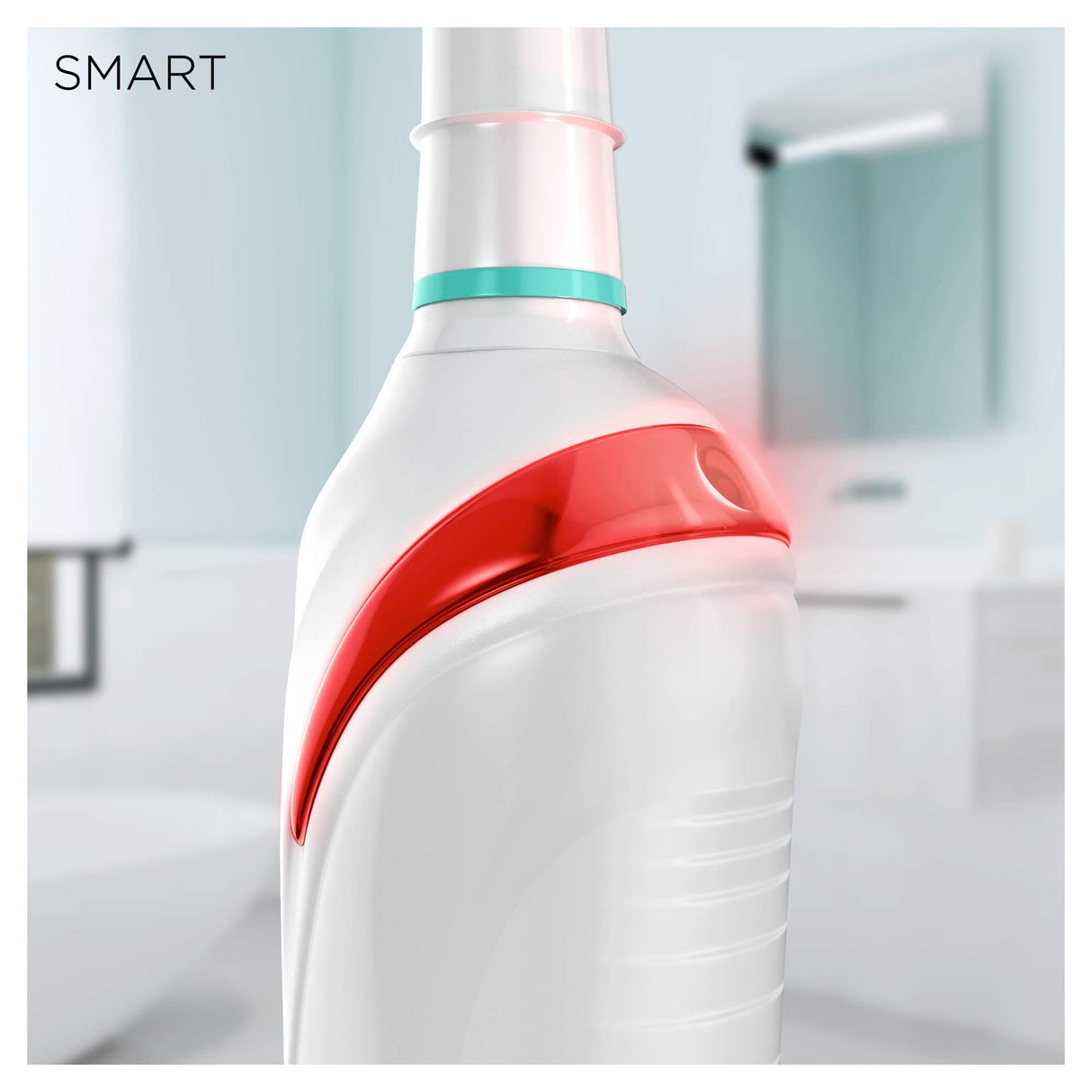 Oral-B Smart 4 4000N Smart Cepillo eléctrico recargable con tecnología de Braun, 1 mango conectado negro con Bluetooth, 2 cabezales de recambio, color Blanco