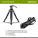 Mantona Dolomit 4000 - Trípode para videocámara (170 cm) (18646)