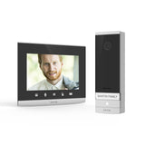 Extel - Videoportero con Cable Conectado Connect 2 Ultra Plano, fácil de Instalar Conectado Smartphone o Desde su Monitor de 7 Pulgadas, visión Nocturna WiFi