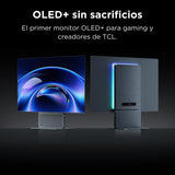 TCL 32X3A Monitor Gaming 32 Pulgadas OLED+, 4K UHD 240Hz, 480Hz FHD, 1300 nits, 0,03ms GtG, Pantalla Mate, AMD FreeSync Premium Pro, HDMI 2.1, Bang & Olufsen, USB-C (PD 90W)