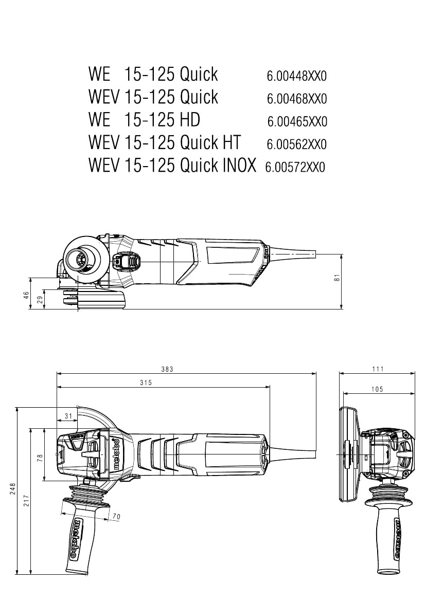 METABO 600468000 Amoladora angular