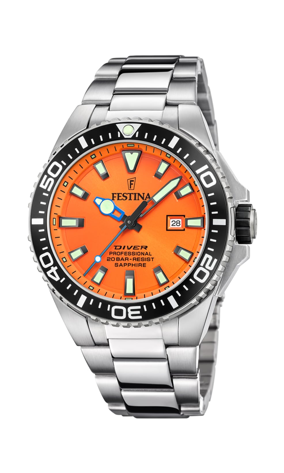 Reloj FESTINA para Hombre F20663/4 The Originals Caja de Acero Inoxidable 316l Plateado Correa de Acero Inoxidable 316l Plateado
