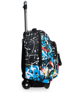 Seven Trolley Mochila, NAVYBUSH, Bolsa con Ruedas Para Libros, 2 en 1, Mochila+Trolley, para adolescentes, niñas y niños, Para la escuela, el deporte, el tiempo libre, funda para portátil