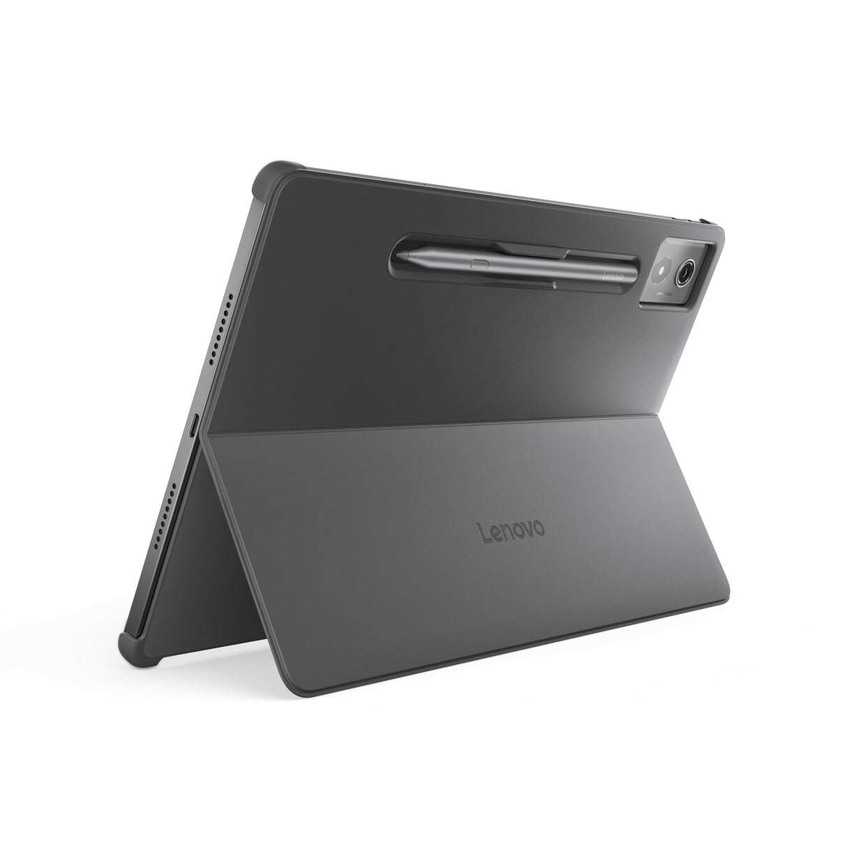 Lenovo Pack Teclado + Cubierta Trasera para Tablet Idea Tab Pro (Poliuretano + Policarbonato, Conexión Pogo-Pin, Soporte Integrado, 16 Teclas de Acceso Rápido) – Color Gris