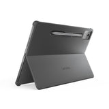 Lenovo Pack Teclado + Cubierta Trasera para Tablet Idea Tab Pro (Poliuretano + Policarbonato, Conexión Pogo-Pin, Soporte Integrado, 16 Teclas de Acceso Rápido) – Color Gris