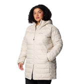 Columbia Powder Lite II Chaqueta de Largo Medio, Forro Reflectante, Tejido Resistente al Agua, Bolsillo Interior Seguro, Bolsillos de Mano con Cremallera, Cremallera Frontal Central de 2 Vías - Mujer