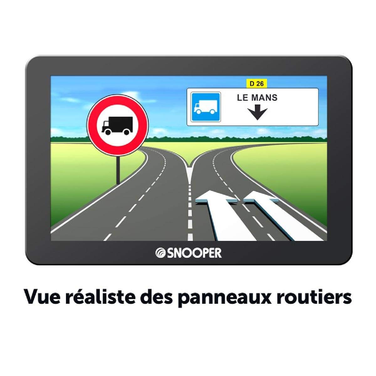 Snooper PL2400 - Navegador GPS para vehículos pesados (pantalla de 5", incluye mapa de carreteras) (importado)