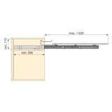 Emuca - Tabla de Planchar Plegable y extraíble para Mueble, Aluminio, Gris Antracita