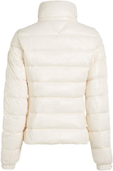 Tommy Hilfiger Cazadora acolchada Mujer Down Feminine Gloss ligera, Marfil (Ivory Petal), M