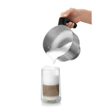 WMF Lono - Espumador Milk&Choc, 650 W, con 4 funciones, libre de BPA, acero de Cromargan, apto para lavavajillas, para capuccino, latte macchiato, frappé y chocolate caliente, apagado automático