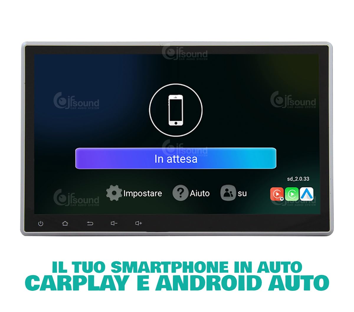 Radio de Coche universales 1 DIN Android GPS Bluetooth WiFi USB Dab+ Touchscreen 10" 4core Carplay AndroidAuto