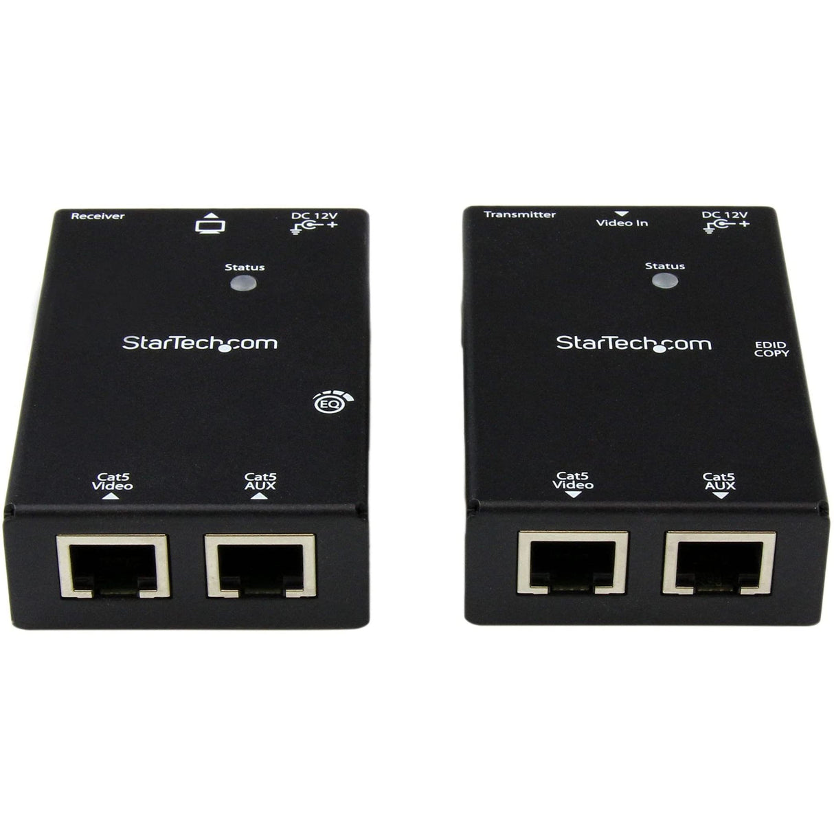 StarTech.com ST121SHD50 - Kit extensor vídeo - audio (HDMI por cable de red, UTP Ethernet, Cat5, Cat6, RJ45, 50 m), Negro