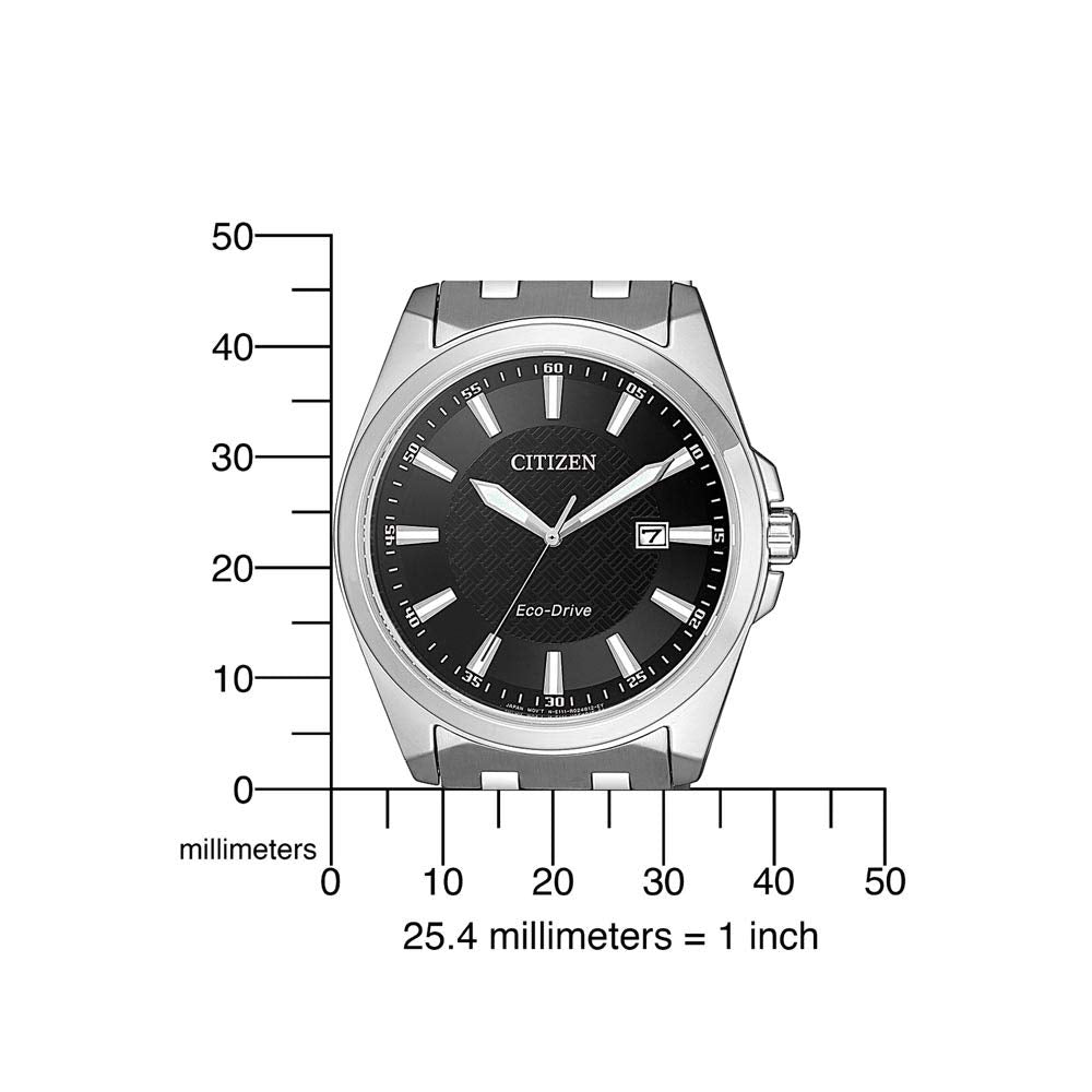 Citizen Reloj Analógico para Hombre de Cuarzo con Correa en Acero Inoxidable BM7108-81E