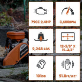 Evolution Power Tools H320-P Hulk compactador de gasolina, Ideal para Nivelar Pavimento, Preparación de Terreno de Césped Artificial, Patio, Albañilería - 2 Años de Garantía