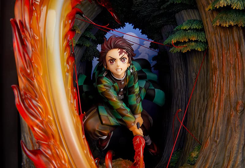 GOOD SMILE COMPANY Tanjiro kamado hinokami Kagura Dance Ver Fig 36 cm kimetsu no Yaiba Painted Plastic Figure