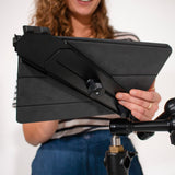 Manfrotto TetherGear Soporte para Tablet 9"-13" - Soporte para Tablet o iPad - Múltiples Puntos de Montaje - Brazo Deslizante Ajustable - MLTSA3301B