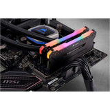 Corsair Vengeance RGB PRO - Kit de memoria 16 Gb (2 x 8 GB), DRAM DDR4, 3600 MHz, C18, Negro