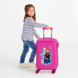 Disney Frozen Dream of Magic Maleta de cabina Rosa 37x55x20 cms Rígida ABS Cierre combinación 32L 2,5Kgs 4 ruedas dobles Equipaje de Mano
