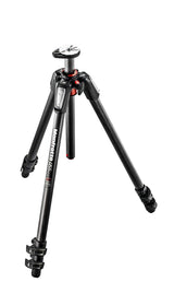 Manfrotto MT055CXPRO3 - Trípode completo (fibra de carbono, 3 secciones), negro