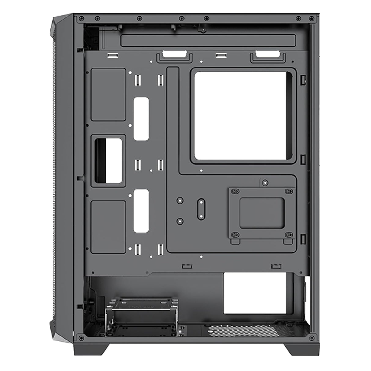 Xilence X613 X613 Xlent Blade II - Carcasa para PC para Videojuegos (3 Ventiladores ARGB de 120 mm, Carcasa ATX Midi Torre, Panel Frontal de Malla para un Buen Flujo de Aire y PWM/ARGB Control, Panel