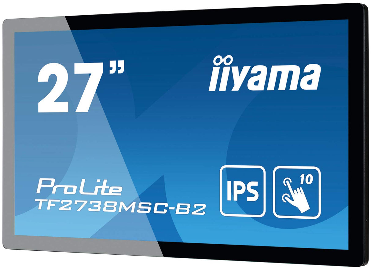 iiyama Prolite TF2738MSC-B2 Monitor Pantalla táctil 68,6 cm (27") 1920 x 1080 Pixeles Multi-Touch Multi-Usuario Negro