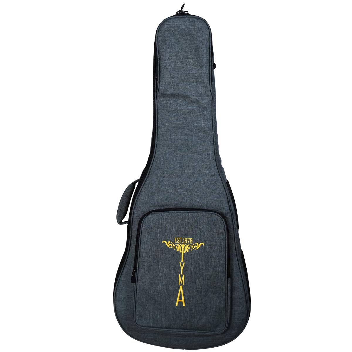 Tyma-D3E-RS - Guitarra de cuerdas de acero con pastilla integrada y diapasón de palisandro, incluye funda