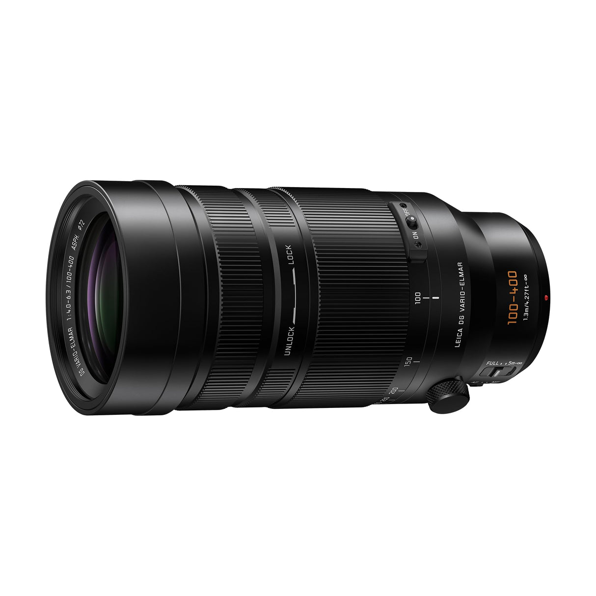 Panasonic Lumix H-RSA100400E Leica DG Vario-Elmar Lente Ultra Zoom F4.0-6.3 de 100-400 mm, Lente De cámara Micro Cuatro Tercios, Teleobjetivo, Power OIS