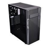 Silverstone SST-PS14B-E - Caja de Torre ATX de Precision, Panel Lateral de Vidrio Templado Ahumado, Negro
