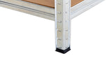 KG KITGARDEN Estantería Metálica Almacenaje de Acero Galvanizado con 4 Baldas de MDF, 180x150x40cm