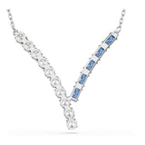 Swarovski Colgante Matrix, Tallas mixtas, Azul, Baño de rodio