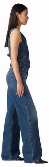 Levi's Ribcage Wide Leg H223 Jeans, Polar Perimiter, 25W x 32L Mujeres