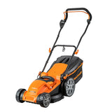 LawnMaster MEB1840M Cortacésped Eléctrico1800W 40cm, Altura de Corte 6 Niveles 20-70 mm, Bolsa de Recogida de 42L