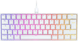 Corsair K65 RGB Mini 60% Teclado de Juego con Cable mecánico – Switches lineales Cherry MX Red – Teclas PBT de Doble Salida, Compatible con iCUE – AZERTY FR – PC, Mac, Xbox – Blanco