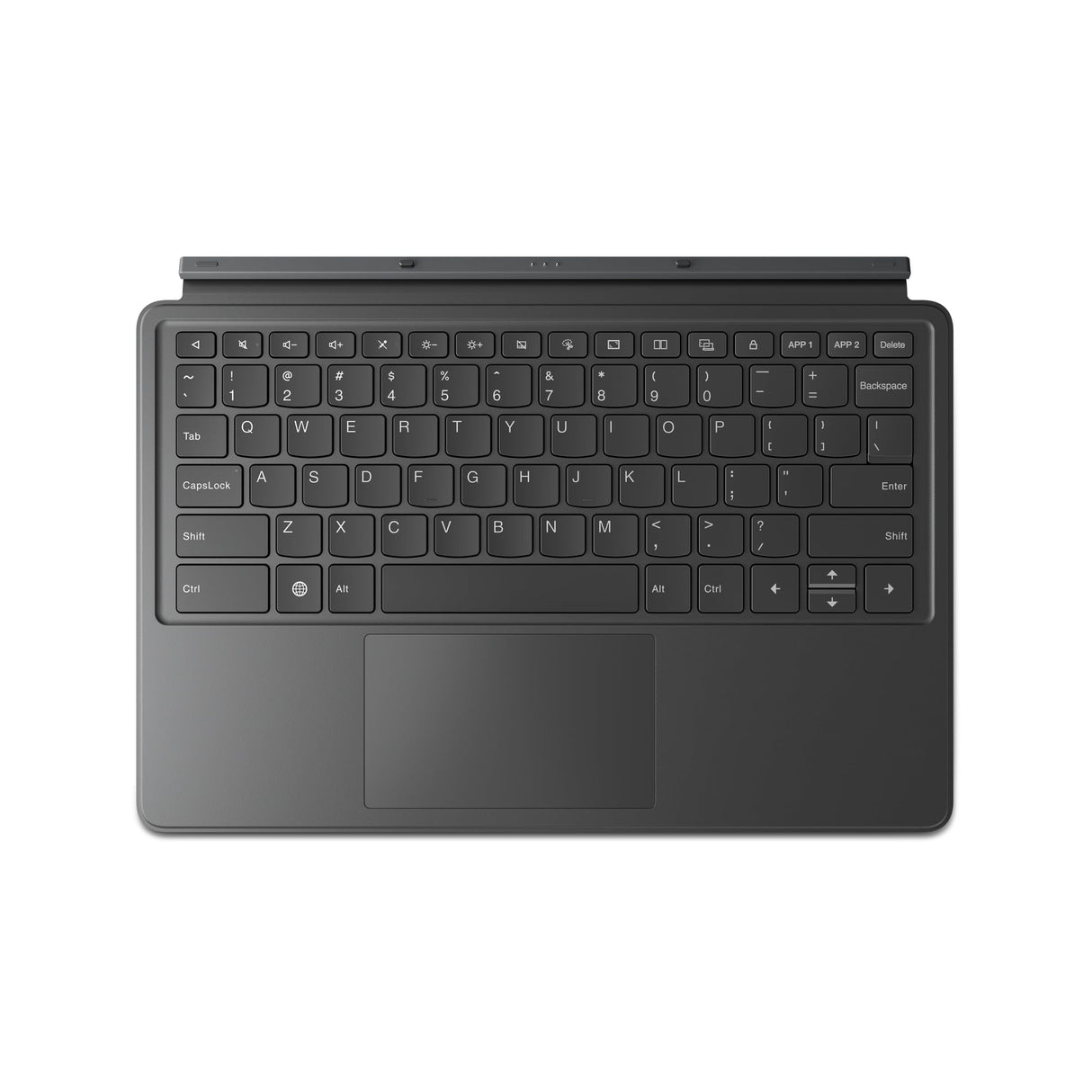 Lenovo Pack Teclado + Cubierta Trasera para Tablet Idea Tab Pro (Poliuretano + Policarbonato, Conexión Pogo-Pin, Soporte Integrado, 16 Teclas de Acceso Rápido) – Color Gris