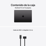 Apple MacBook Pro de 16,2 Pulgadas portátil con Chip M5 MAX: Pantalla Liquid Retina, CPU de 18 núcleos y GPU de 40 núcleos, 48 GB Memoria unificada, 2 TB de SSD, Teclado español; Negro Espacial
