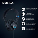 Sony MDR-7506 - Auriculares de diadema cerrados (reducción de ruido, 3.5 mm), negro