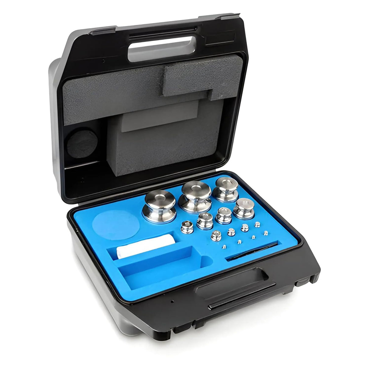 Core - 334 074 - Juego de pesas F2 1/2 Acero Inoxidable Feingedreht, en estuche de plástico - 334 074